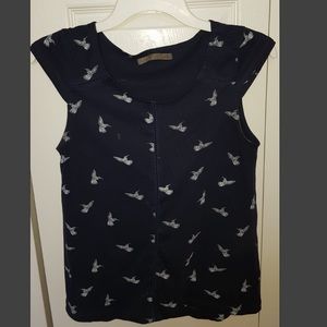 SFERA Navy Blue Mockingbird Blouse